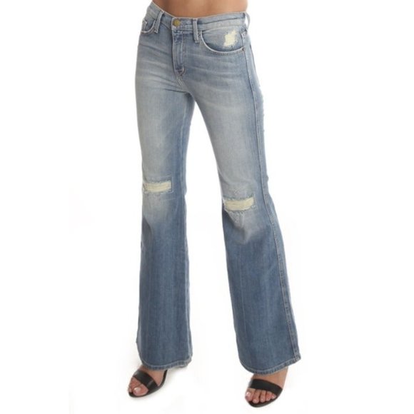 Current/Elliott Flare Jeans Retro 70's Jeans The Girl Crush High Waisted Sz 26 - Picture 4 of 9